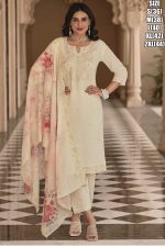 Elegant Stitched Pure Cotton Ensemble With Fancy Embroidery Work, Digital Print On Mal-Mal Dupatta - Perfect For A Stylish Statement