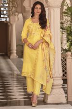 Elegant Stitched Pure Cotton Ensemble With Fancy Embroidery Work, Digital Print On Mal-Mal Dupatta - Perfect For A Stylish Statement