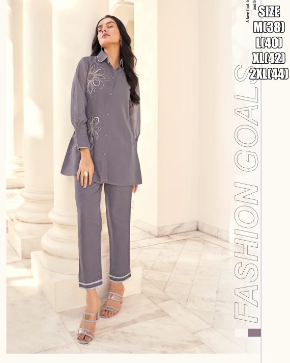 Viscose Organza Handwork Premium Stitched Cord Set Perfect Blend of Comfort and Chic for Unforgettable Celebrations