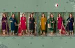 Anju Fabrics Presents Mayuri Bamber Silk Stitched Kurtis Pent Dupatta Set