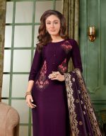 Anju Fabrics Presents Mayuri Bamber Silk Stitched Kurtis Pent Dupatta Set