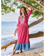 Anju Fabrics Present Memories col 3 Summer Collection Gown
