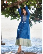 Anju Fabrics Present Memories col 3 Summer Collection Gown