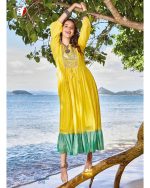 Anju Fabrics Present Memories col 3 Summer Collection Gown