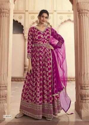Lt Nitya Vol 503  Anarkali Stitched Embroidery Gown