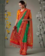 Step Into A World Of Artistry And Culture With Our Exquisite Patan Patola Saree, Crafted From Luxurious Soft Tusser Silk. 😍 The Intricate Craftsmanship Of These Sarees Reflects A Legacy That Spans Generations