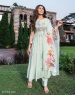 Center Slit & High Slit Kurta Pent With Dupatta
