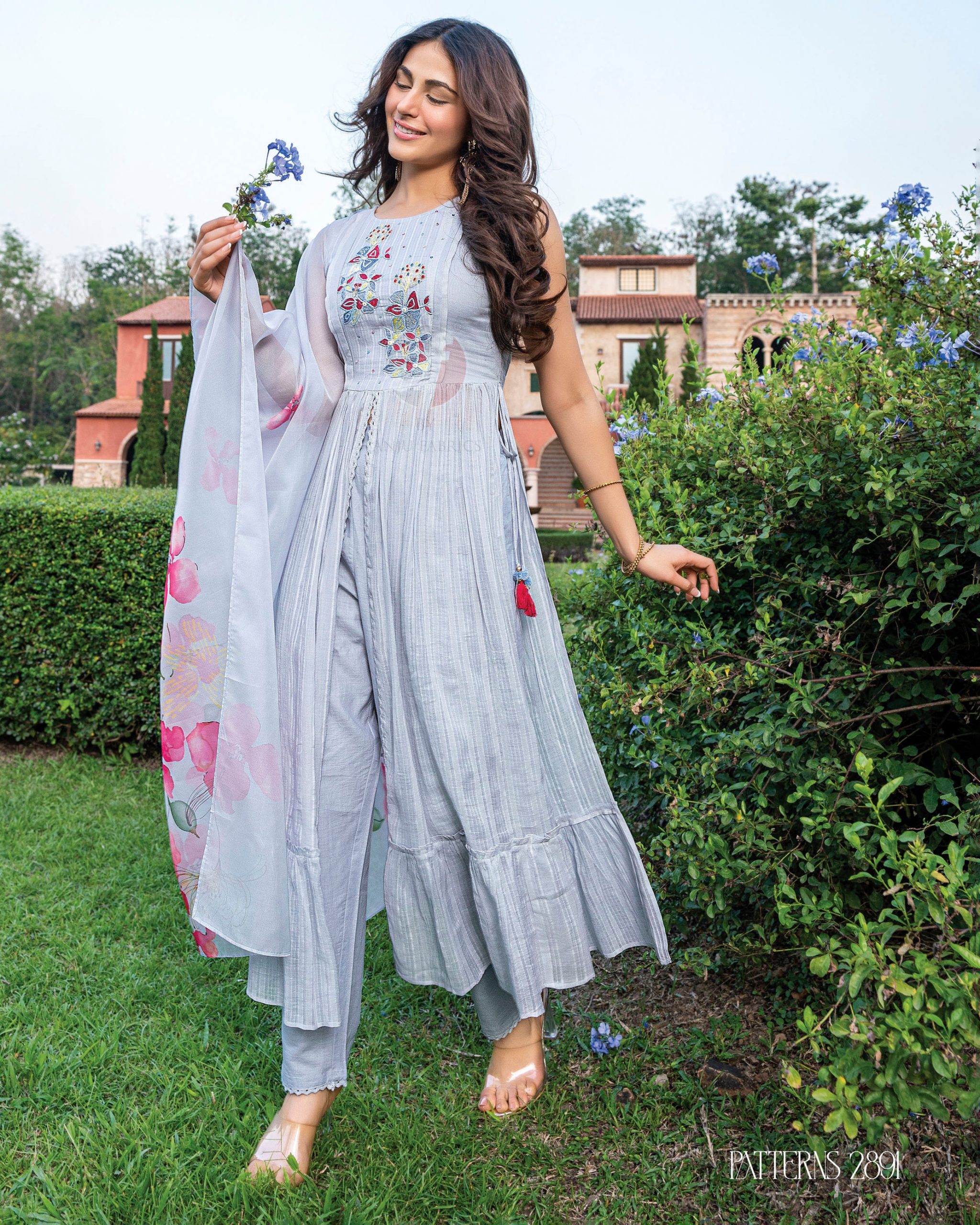 Center Slit & High Slit Kurta Pent With Dupatta