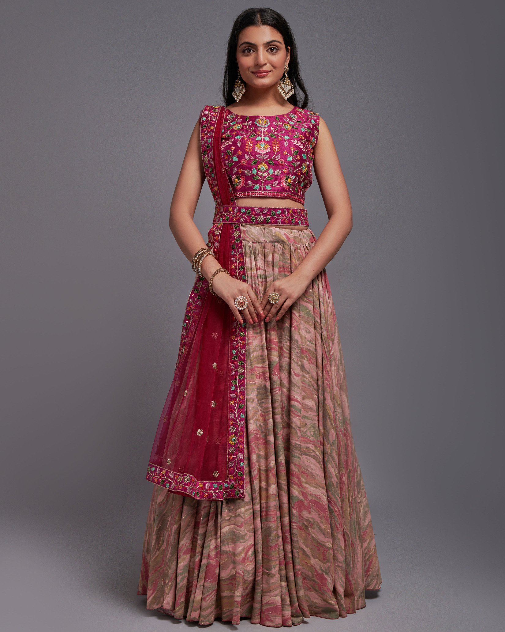 Best Party Wear Lehenga Designs Semi Stitched 100% Viscose Lehenga Set With Thread Sequins Embroidery Work, Perfect For Your Special Occasion Outfits