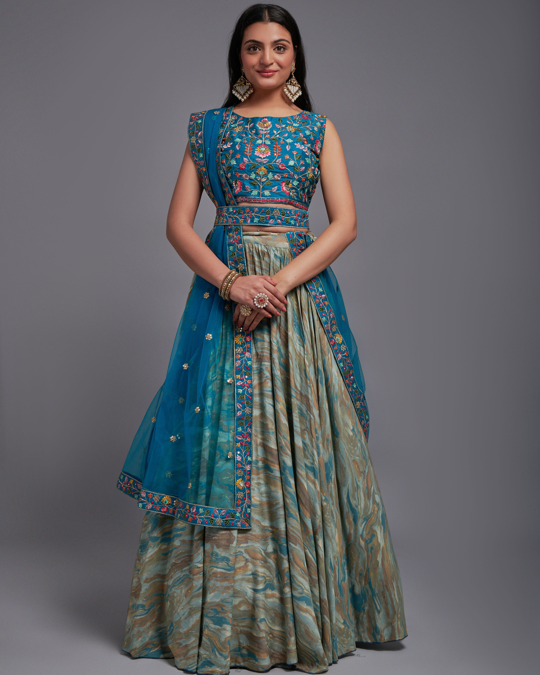 Best Party Wear Lehenga Designs Semi Stitched 100% Viscose Lehenga Set With Thread Sequins Embroidery Work, Perfect For Your Special Occasion Outfits