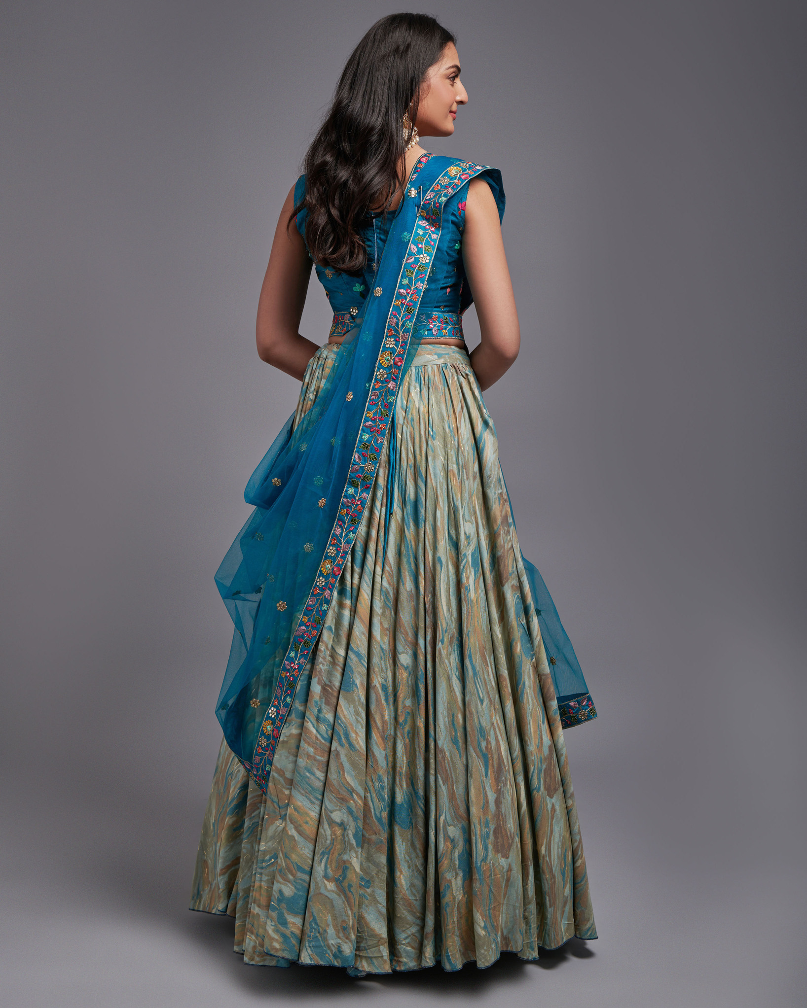 Best Party Wear Lehenga Designs Semi Stitched 100% Viscose Lehenga Set With Thread Sequins Embroidery Work, Perfect For Your Special Occasion Outfits