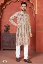 Presenting Readymade Cotton Schiffli Men Wear Kurta With Payjama.