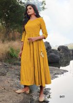 Anarkali Readymade Rayon Foil Print Kurtis