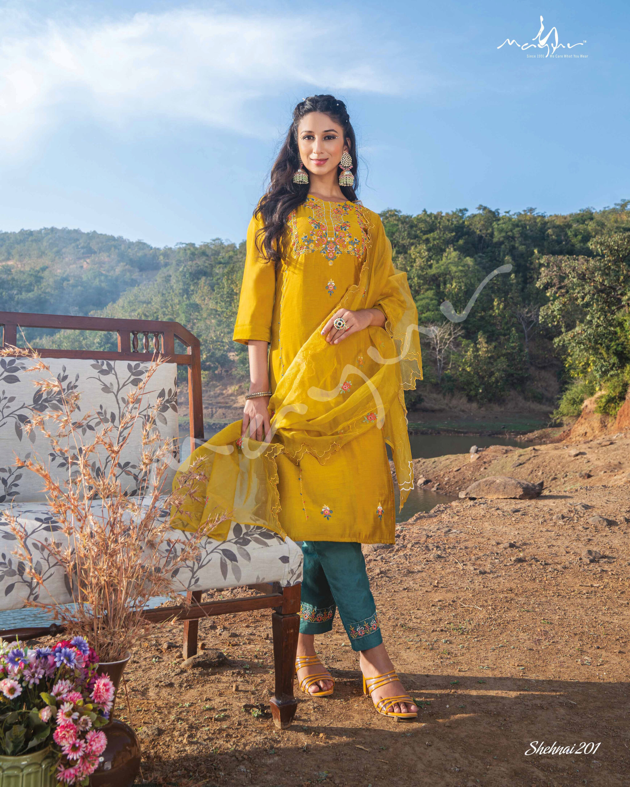 Mayur Fashion Shehnai Vol-2 Silk Festive Wear Kurti Pent Dupatta