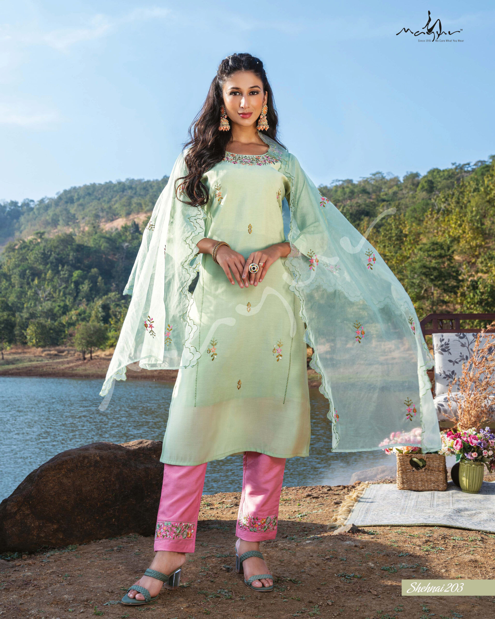 Mayur Fashion Shehnai Vol-2 Silk Festive Wear Kurti Pent Dupatta