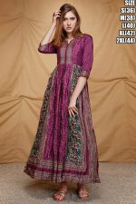 Designer Ready To Wear Dola Silk Long Gown