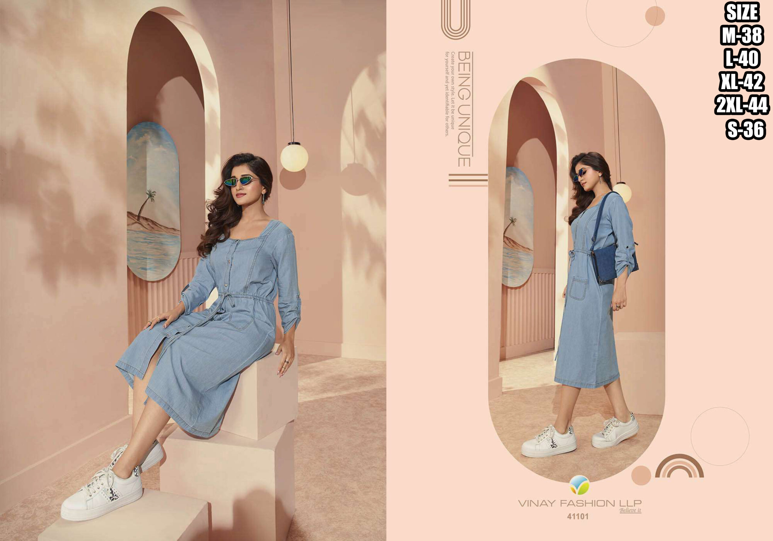 Vinay Denim Vol 3 By Tumbaa Summer Wear Denim Fancy Kurtis