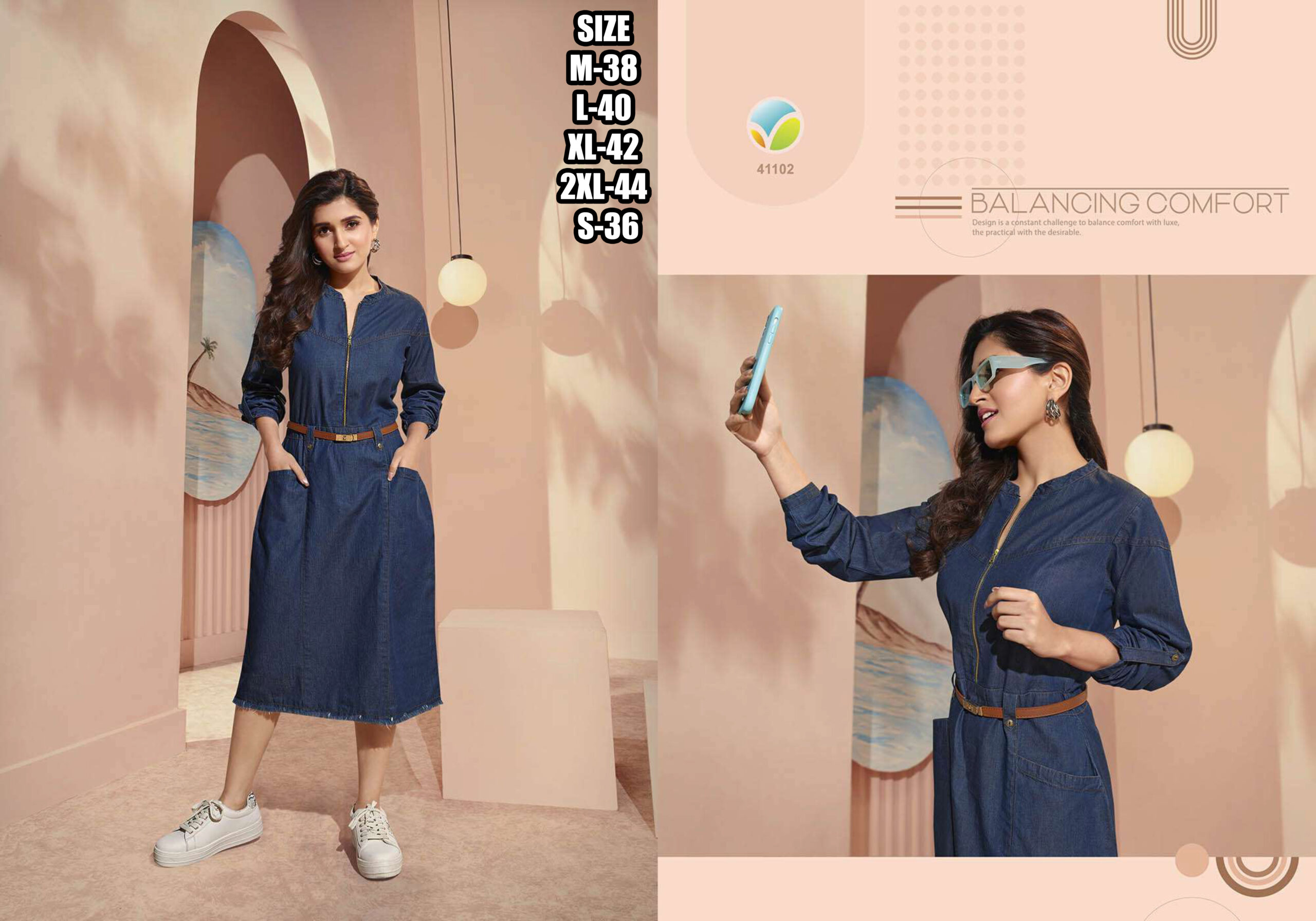 Vinay Denim Vol 3 By Tumbaa Summer Wear Denim Fancy Kurtis
