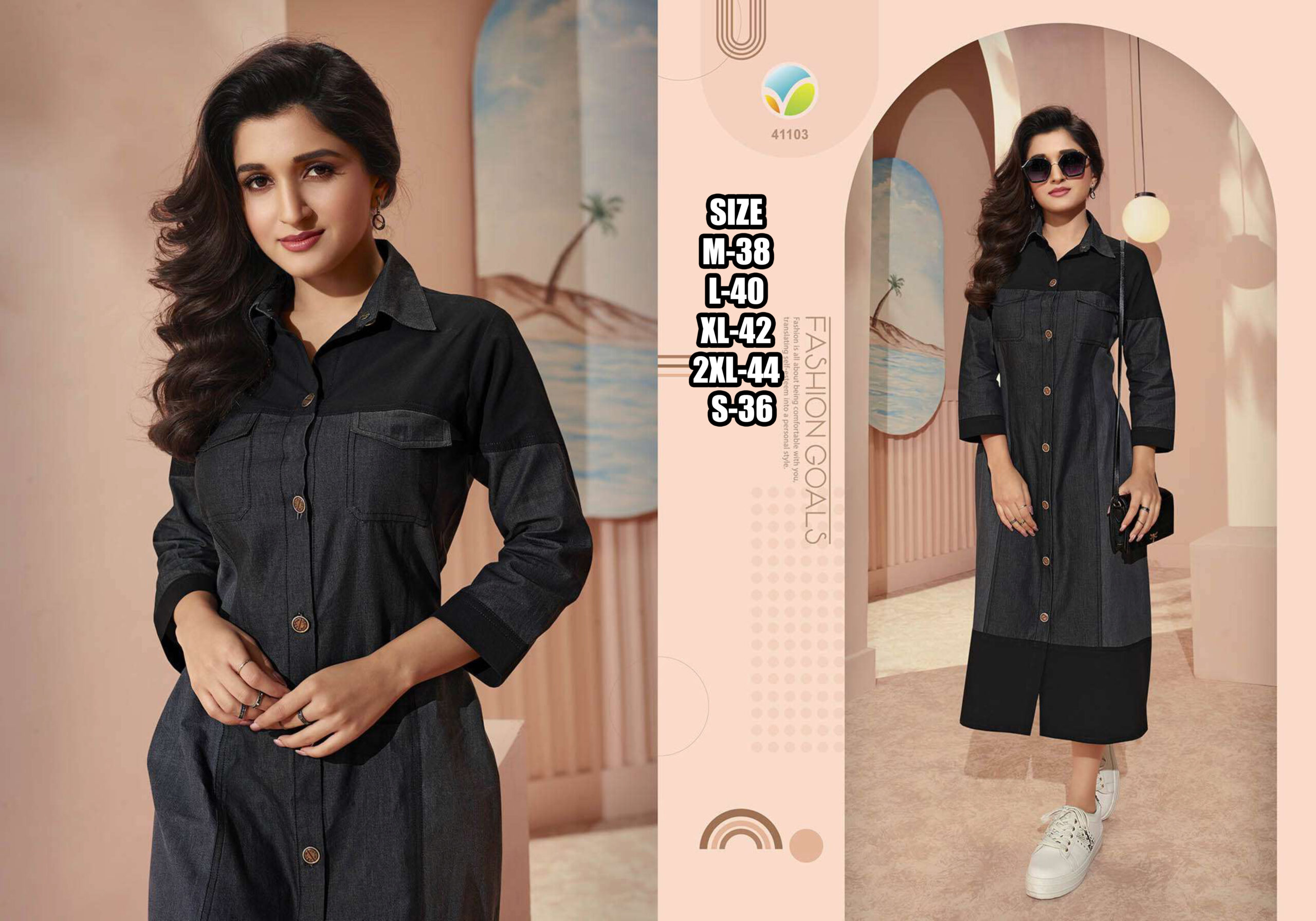 Vinay Denim Vol 3 By Tumbaa Summer Wear Denim Fancy Kurtis