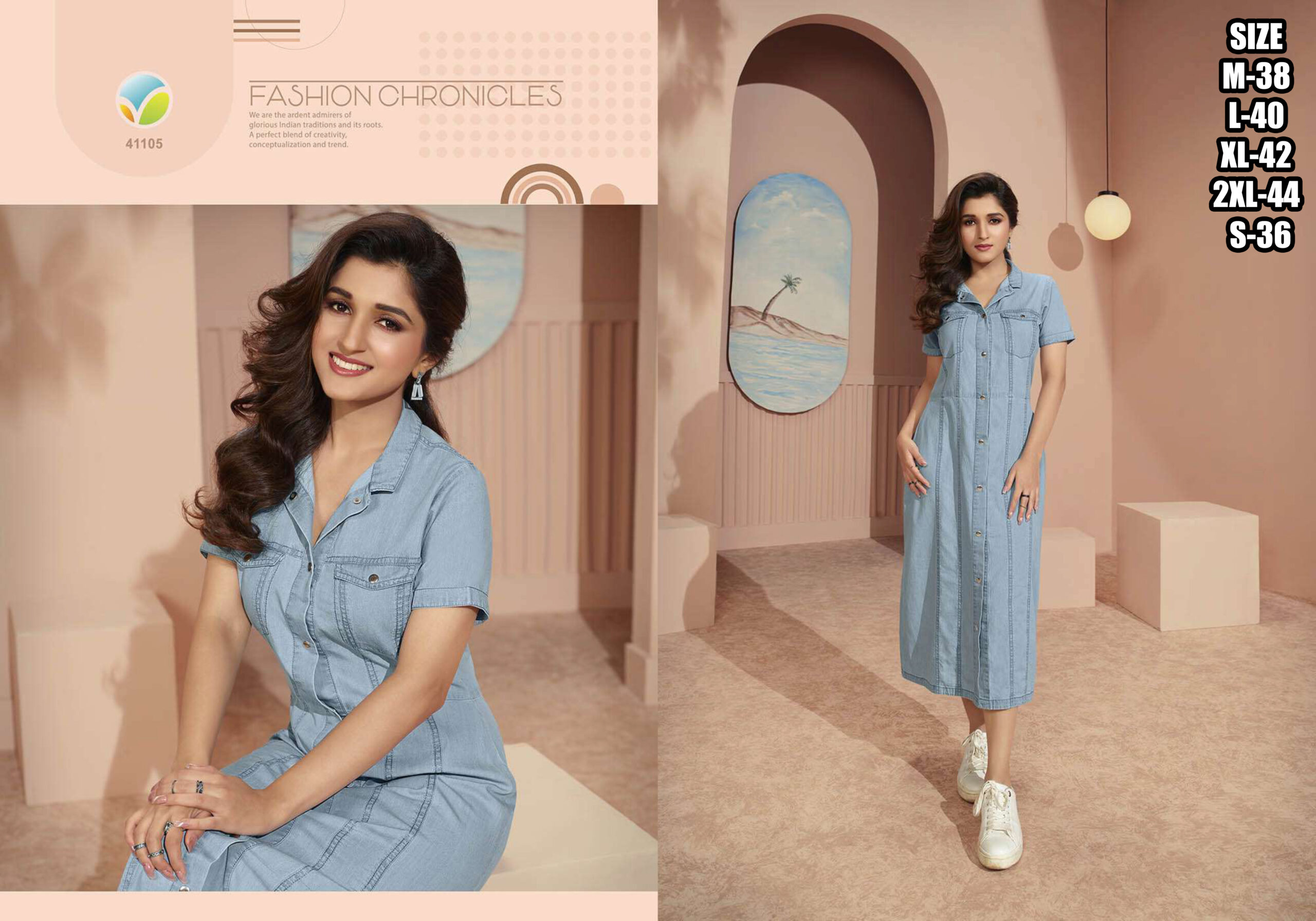 Vinay Denim Vol 3 By Tumbaa Summer Wear Denim Fancy Kurtis