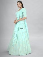 Presenting Stitched Georgette Designer Partywear Lehenga Choli Collection