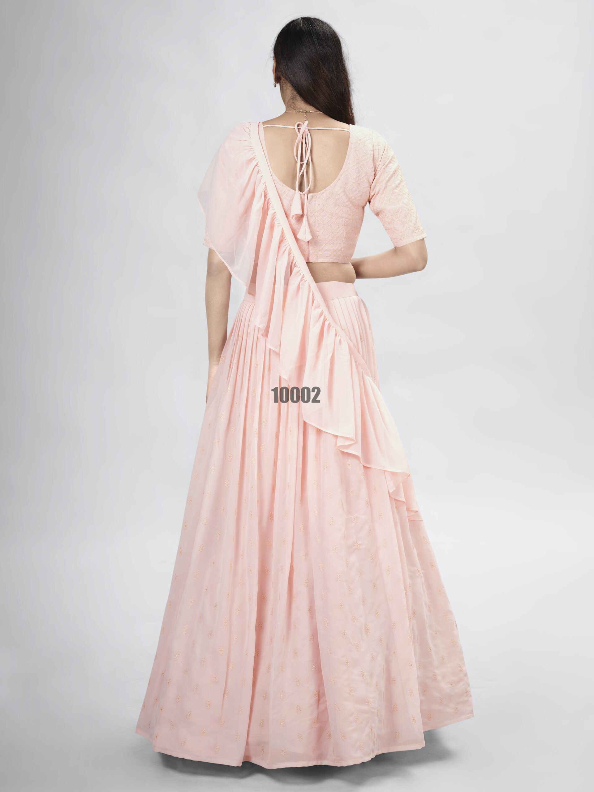 Presenting Stitched Georgette Designer Partywear Lehenga Choli Collection