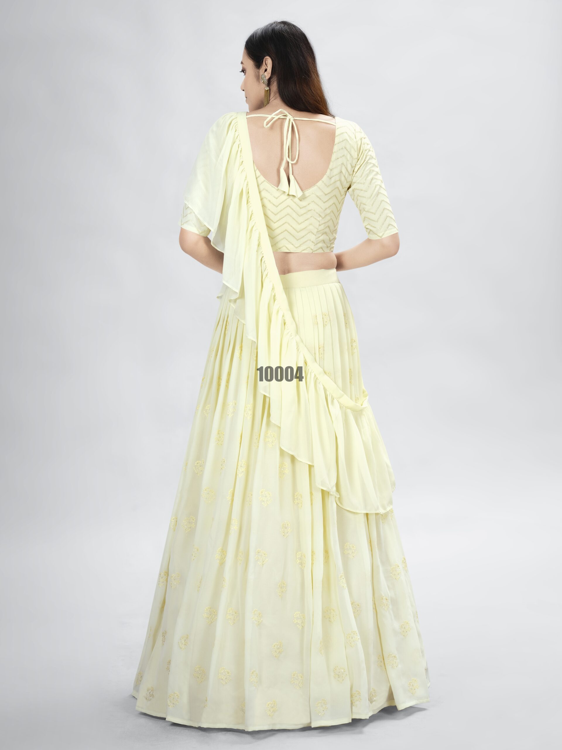 Presenting Stitched Georgette Designer Partywear Lehenga Choli Collection