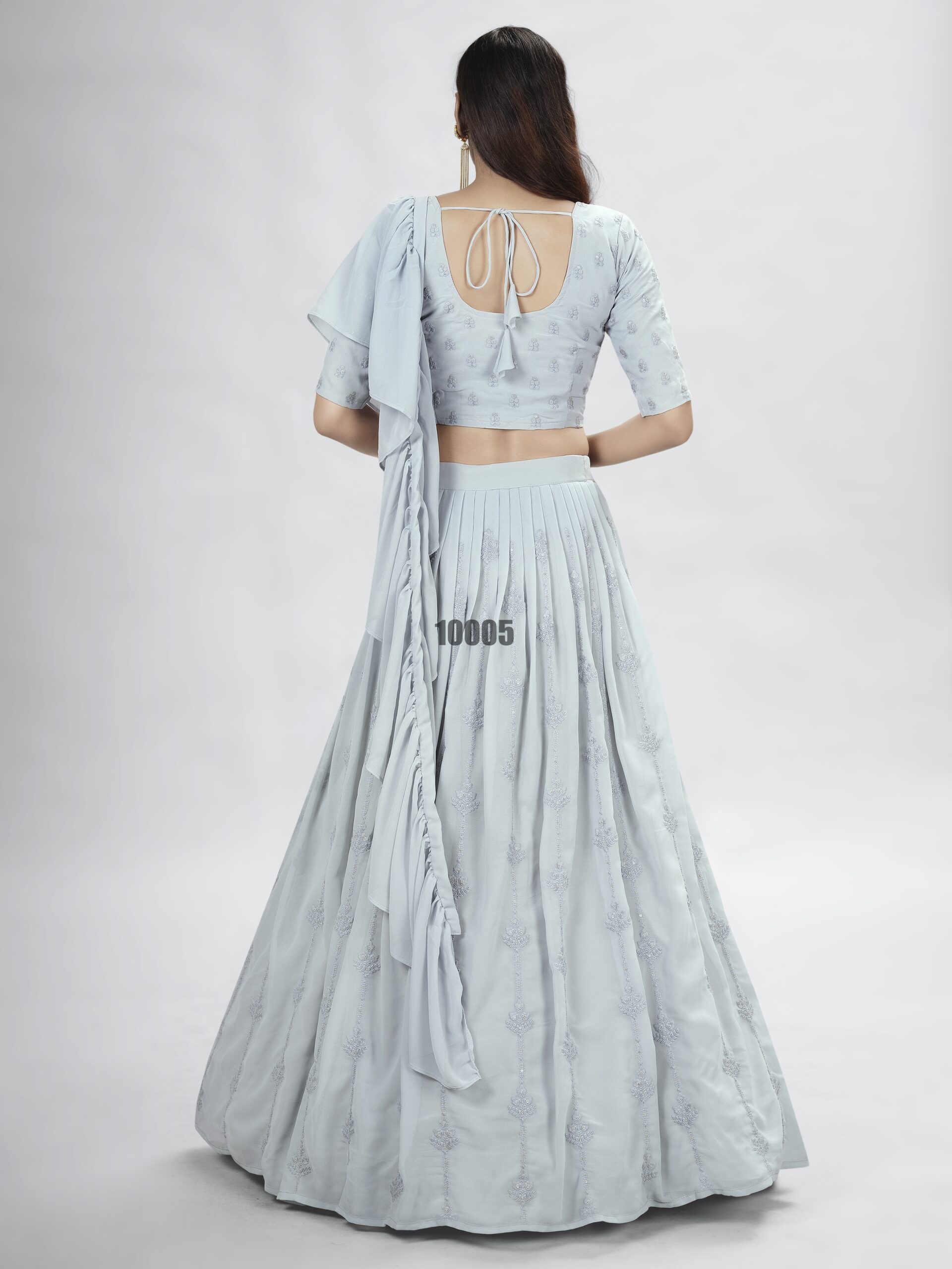 Presenting Stitched Georgette Designer Partywear Lehenga Choli Collection