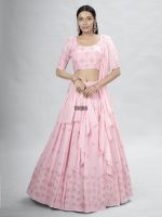Presenting Stitched Georgette Designer Partywear Lehenga Choli Collection