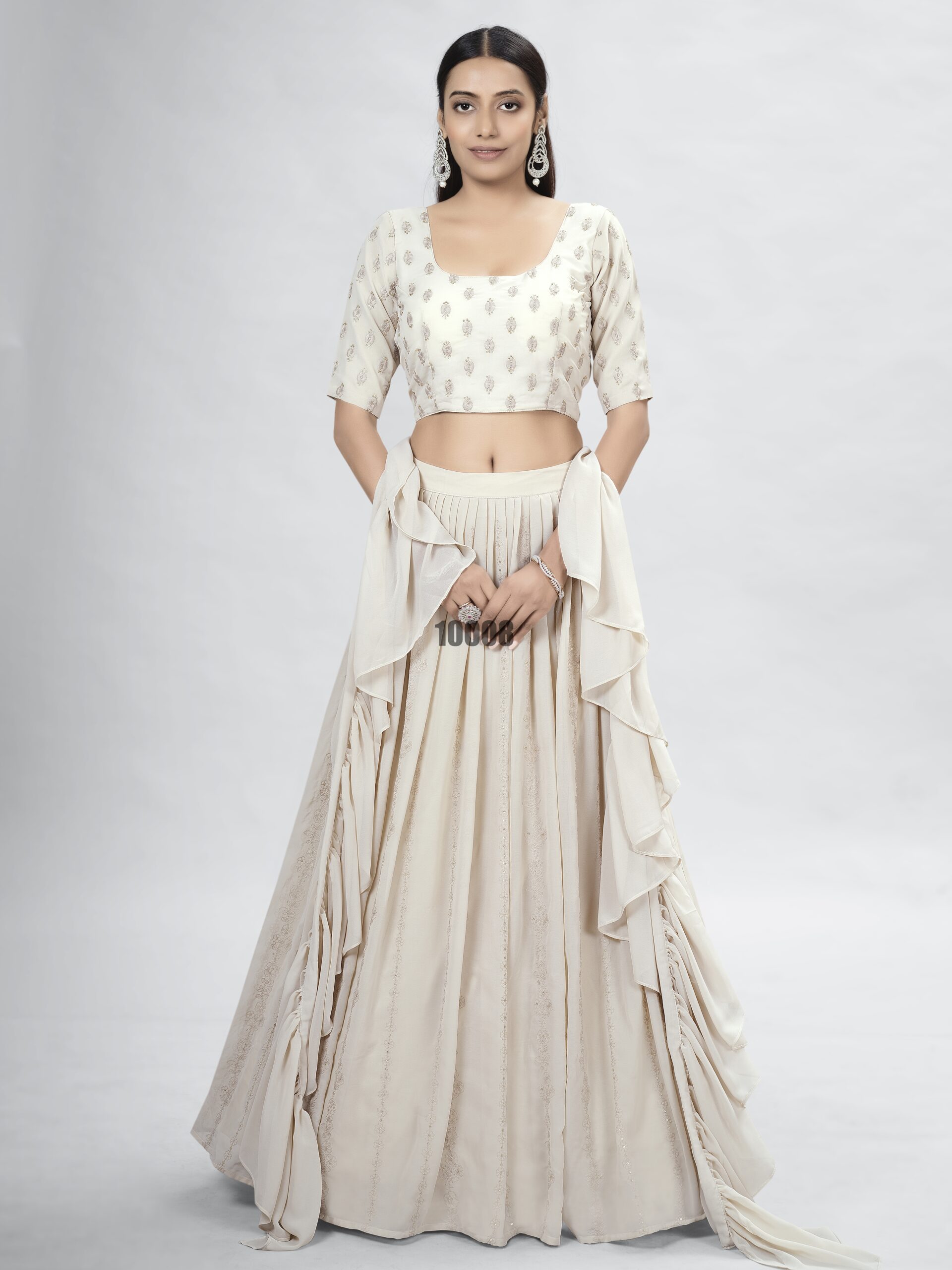 Presenting Stitched Georgette Designer Partywear Lehenga Choli Collection