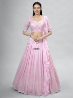 Presenting Stitched Georgette Designer Partywear Lehenga Choli Collection