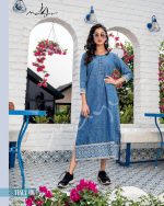 Mayur Fashion Present Tesla Cotton Denim Kurtis