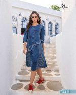 Mayur Fashion Present Tesla Cotton Denim Kurtis