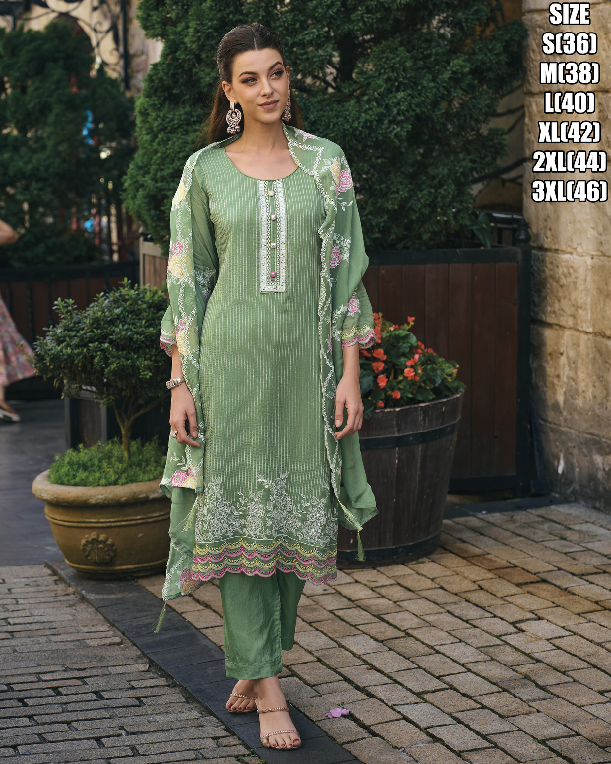 Ready To Wear Soft Organza Embroidery Salwar Suit Design Collection