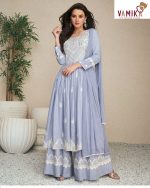 Vamika Present Hit Series Lakhnavi Vol 5 Kurti With Plazzo WIth Dupatta