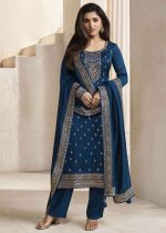 Discover The Allure Of Our Semistitched Silk Georgette Salwar Suit Set Complete With Santoon Inner, Silk Bottom, And Chiffon Dupatta