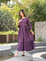 Readymade Dobby Rayon Hand Work Nyra Cut Kurtis