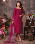 Anju Fabrics Presents Vastra Vol 2 Pure Viscose Stitched Kurtis Pent Dupatta Set