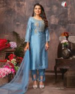 Anju Fabrics Presents Vastra Vol 2 Pure Viscose Stitched Kurtis Pent Dupatta Set