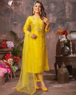 Anju Fabrics Presents Vastra Vol 2 Pure Viscose Stitched Kurtis Pent Dupatta Set