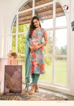 Anju Fabrics Presents Affair Pure Viscose Stitched Kurtis Pent Dupatta Set