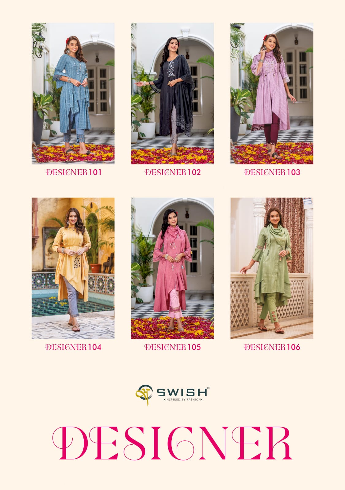 Swish Kitty Party Rich Liva Viscose Designer Kurti Pent & Dupatta Collection