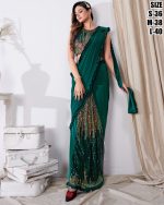 Ready To Wear Designer Saree With Handwork Stitched Blouse Collection