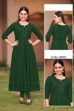 Rayon Schiffli Anarkali kurtis