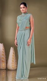 Ready To Wear Saree In Soft Vibrant Colours Readymade Saree