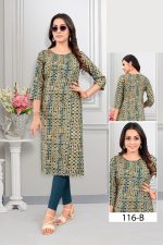 Causual Wear Heavy Rayon Stright Kurti