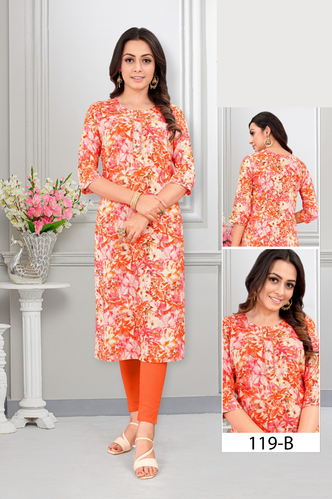 Causual Wear Heavy Rayon Stright Kurti