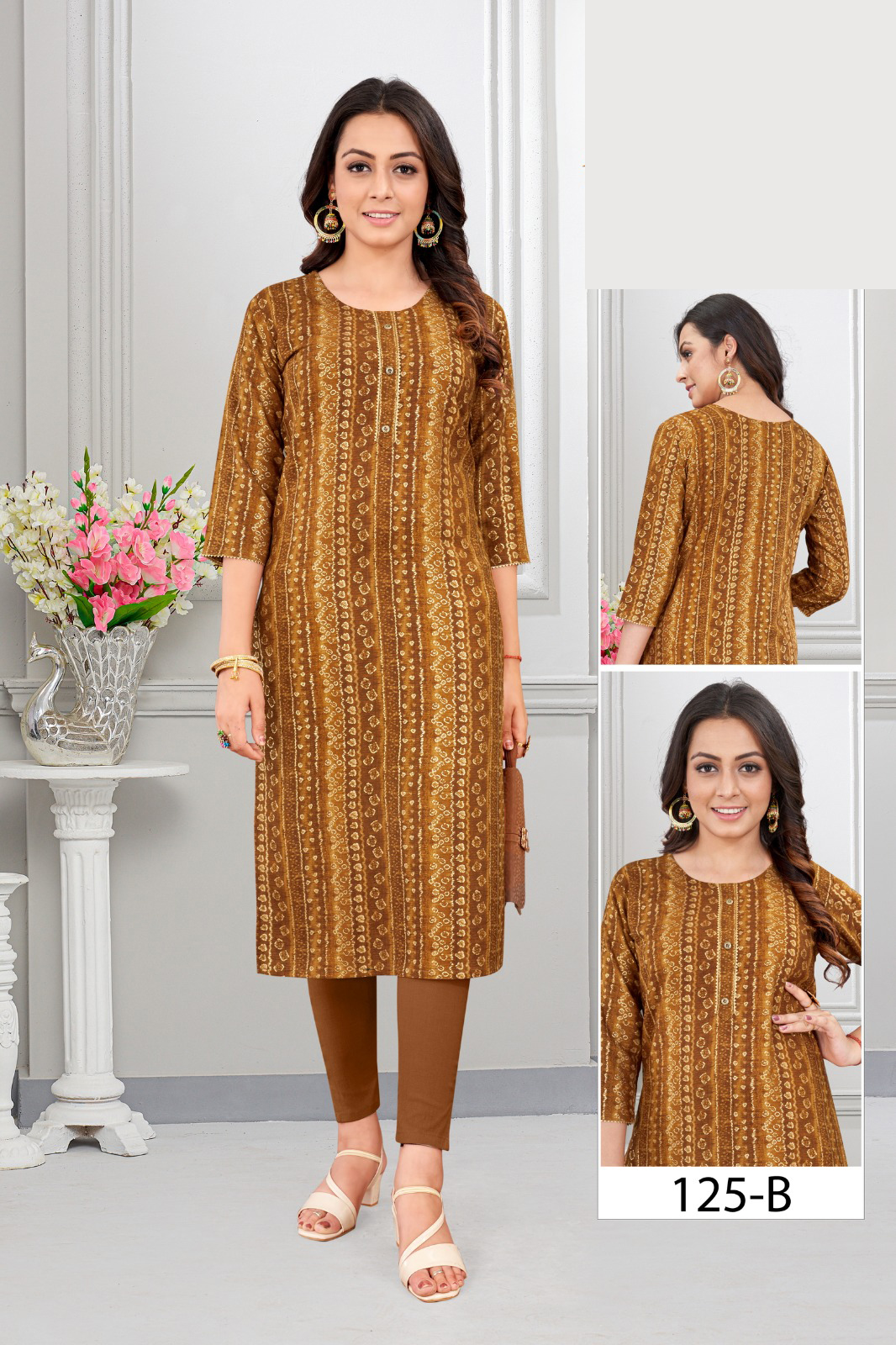 Causual Wear Heavy Rayon Stright Kurti