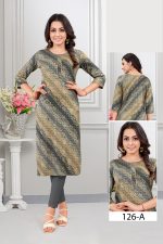 Causual Wear Heavy Rayon Stright Kurti