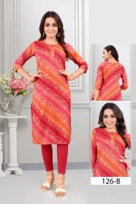Causual Wear Heavy Rayon Stright Kurti